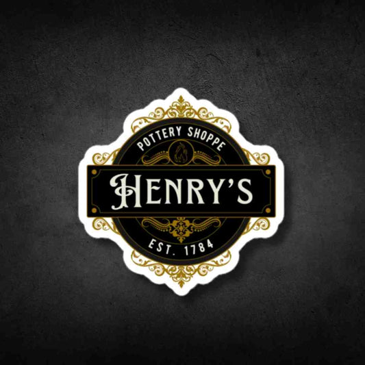 Henry's Pottery Shoppe Logo Sticker - Jessica S. Taylor